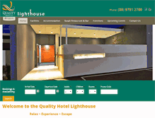 Tablet Screenshot of lighthousehotel.com.au